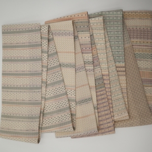 手織りさつまポツ絣いろいろの半幅帯